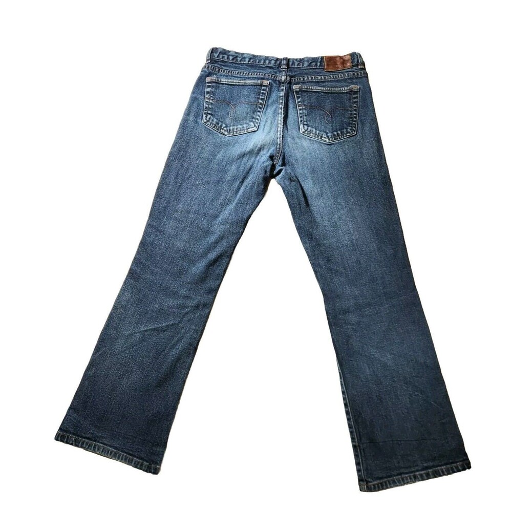 Ralph Lauren Y2K Vintage Women's Blue Bootcut Jeans Size 8 Classic Straight - Picture 11 of 13